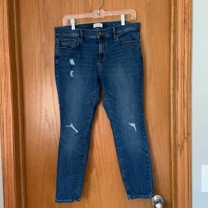 MEDIUM WASH STRAIGHT Loft Outlet Jeans